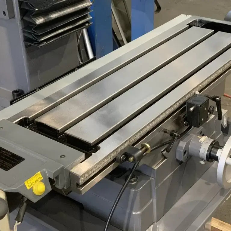 Geared Drive Mill Drill with DRO, Coolant, Dovetail Guides, Power Head Up & Down. Power Drawbar.