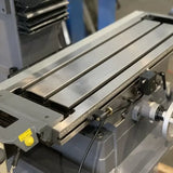Geared Drive Mill Drill with DRO, Coolant, Dovetail Guides, Power Head Up & Down. Power Drawbar.
