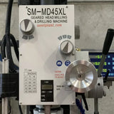 Geared Drive Mill Drill with DRO, Coolant, Dovetail Guides, Power Head Up & Down. Power Drawbar.