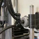 Geared Drive Mill Drill with DRO, Coolant, Dovetail Guides, Power Head Up & Down. Power Drawbar.
