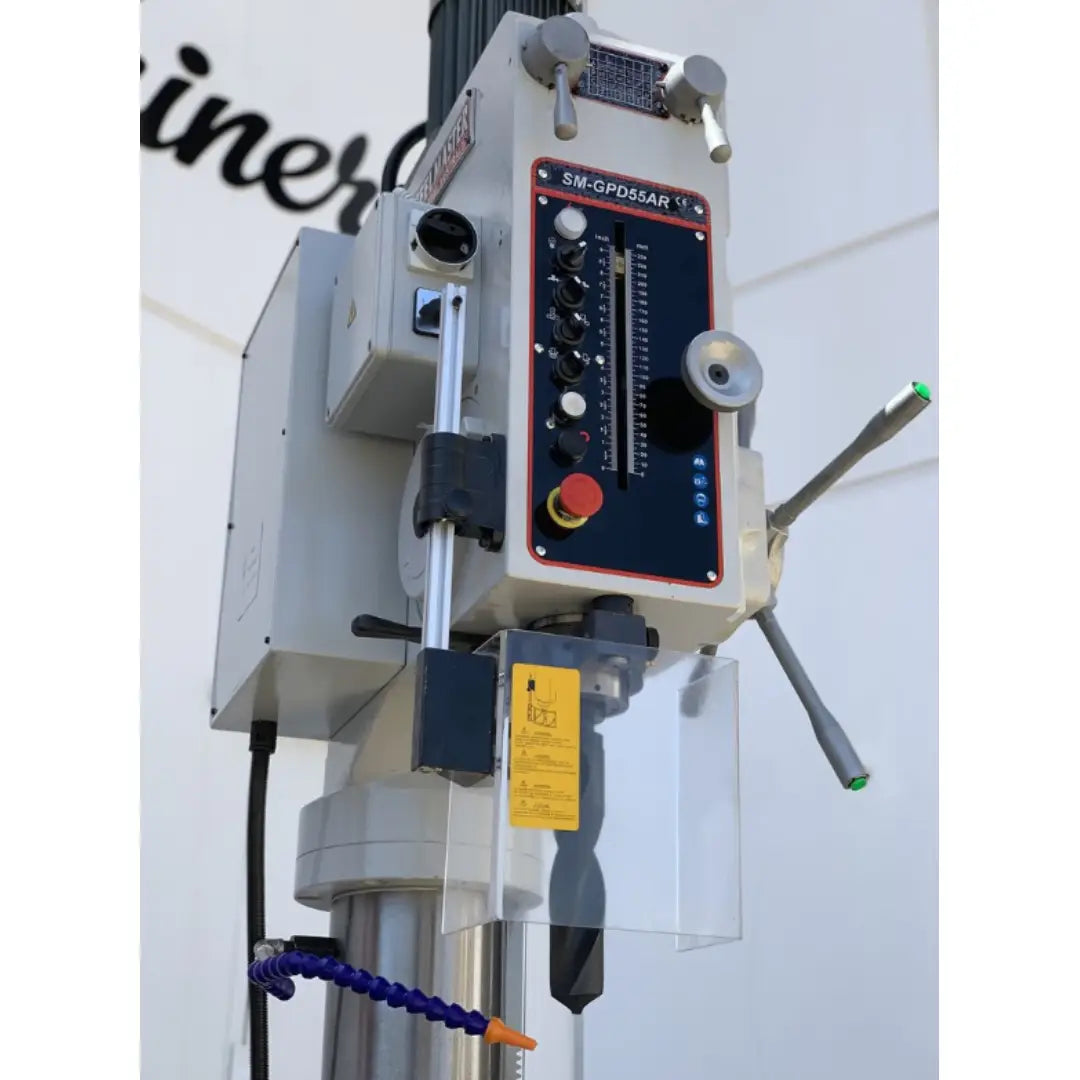 Geared Head Drill, 55mm Capacity, Power Feed & Table, 415V
