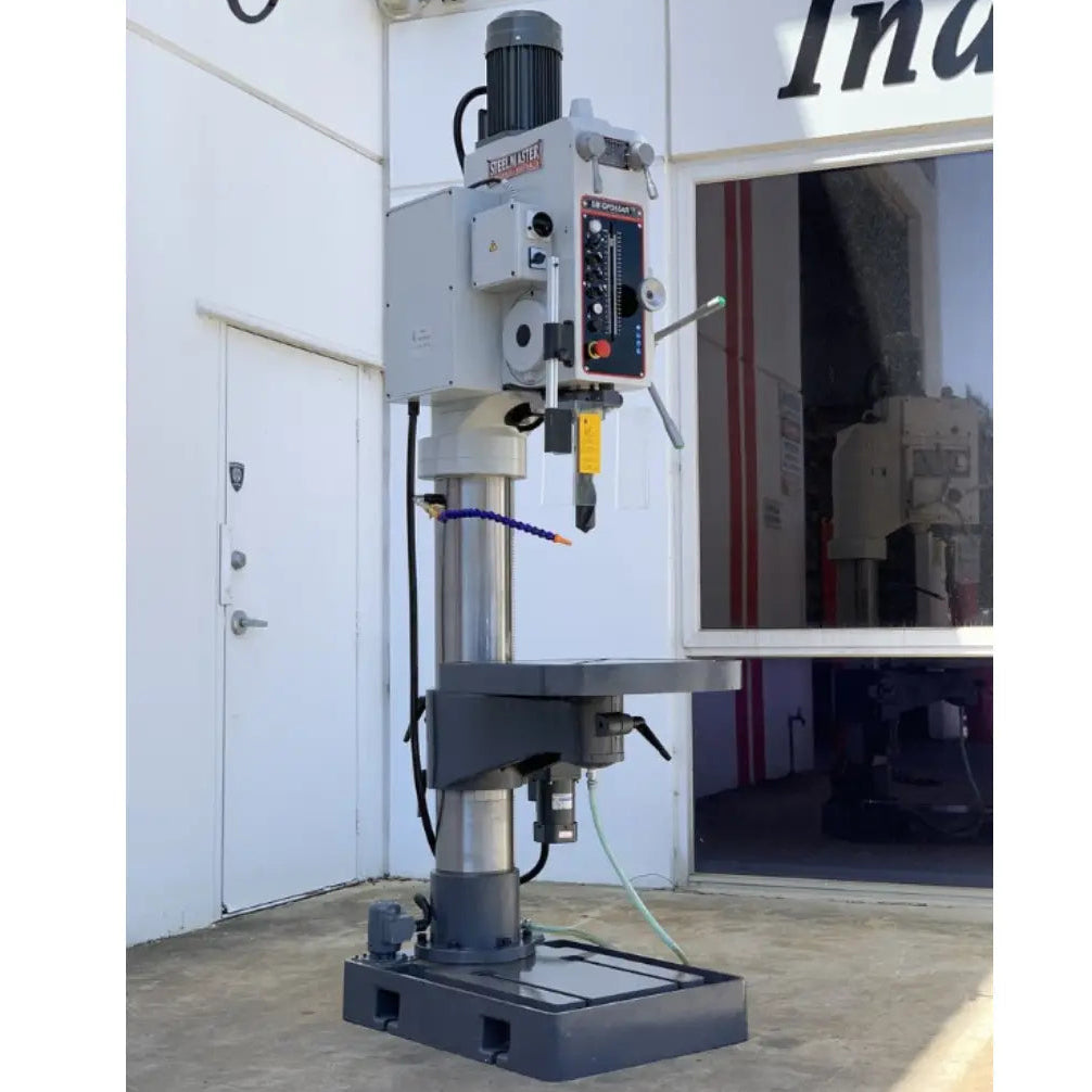 Geared Head Drill, 55mm Capacity, Power Feed & Table, 415V