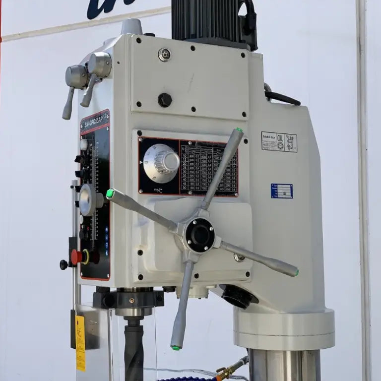 Geared Head Drill, 55mm Capacity, Power Feed & Table, 415V