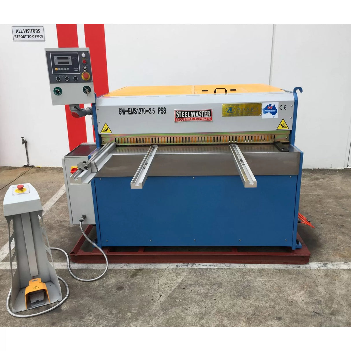 Guillotine Electro Shear, 1270mm x 3.5mm, Pwr Back Gauge, Rear Sheet Support