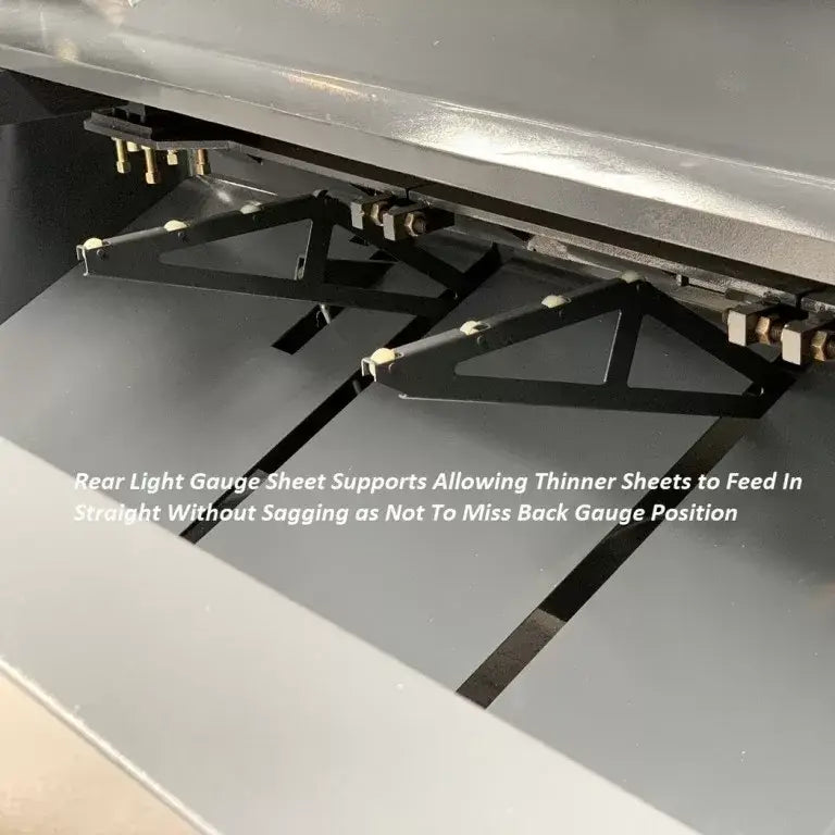 Guillotine Variable Rake 3200mm x 8mm, Rear Pneumatic Sheet Support