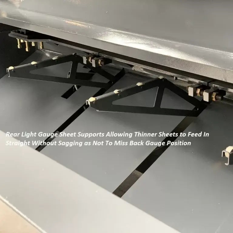 Guillotine Vari Rake 4000mm x 8mm, Rear Pneumatic Sheet Support