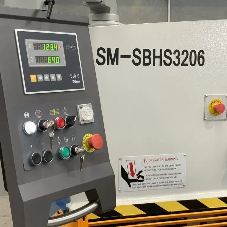Steelmaster SM-SBHS3206 Hydraulic Guillotine, 3200mm x 6.5mm with Ballscrew Back  Gauge