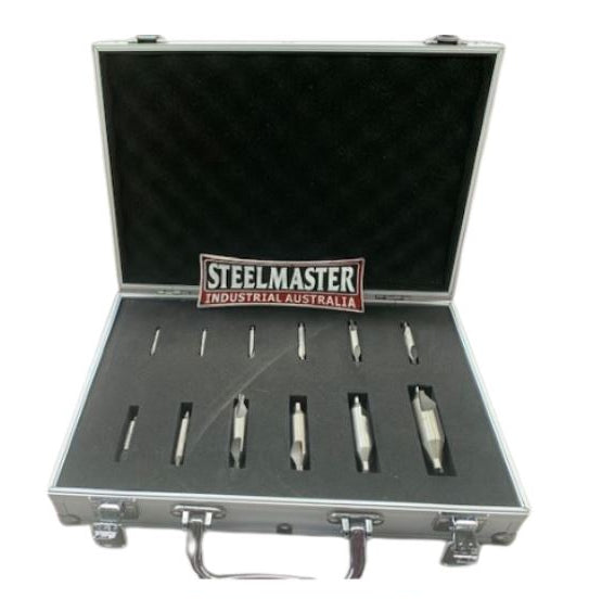 HSS Centre Drill Set, Double Ended Ground, Sizes 1-8