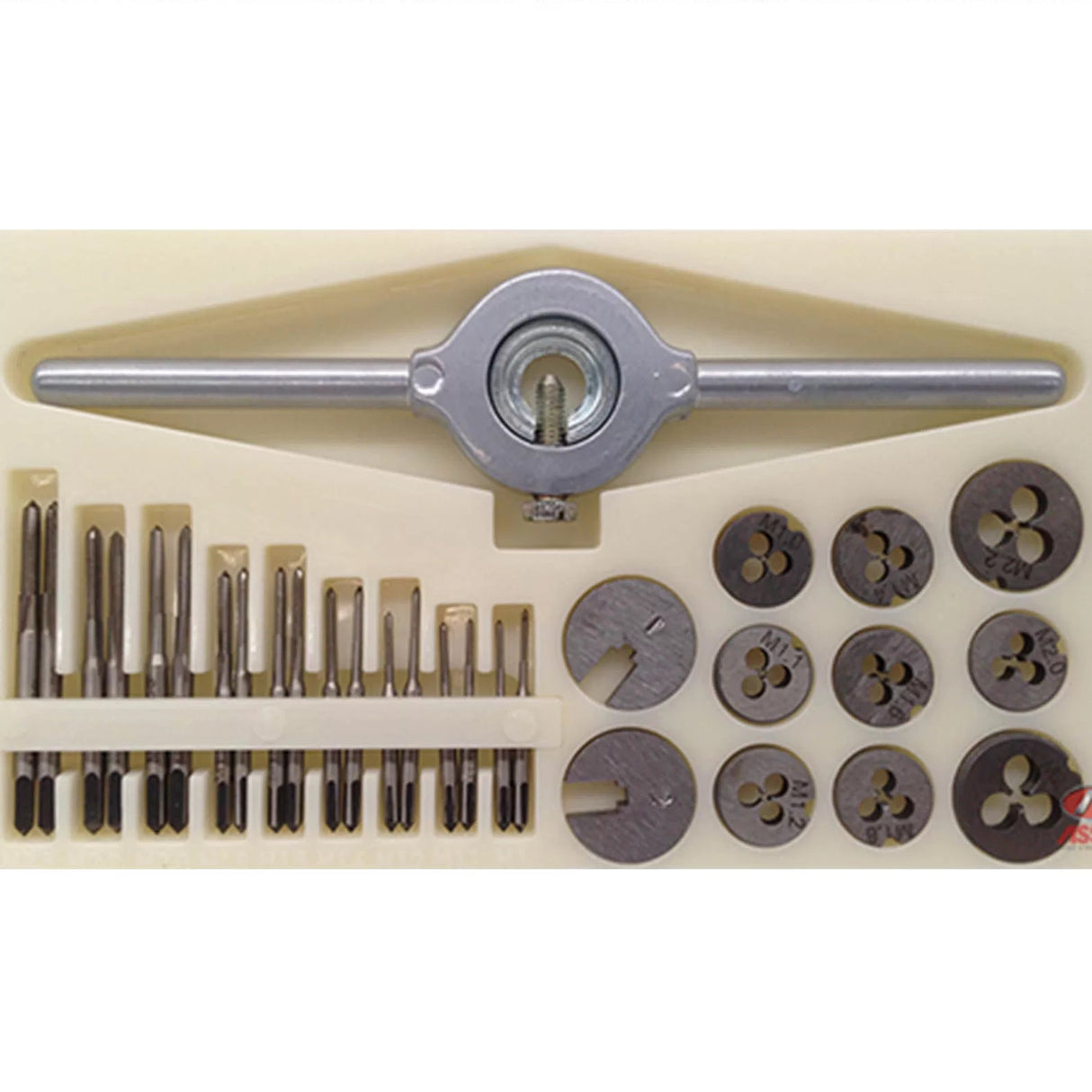 HSS Tap & Die Threading Set, 31 Piece Miniature, M1-M2.5