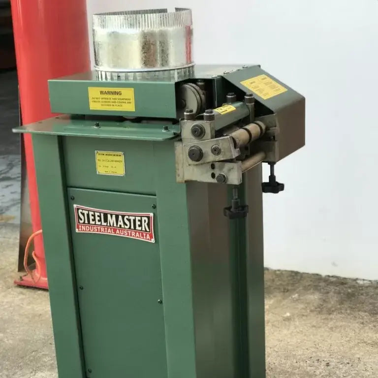 HVAC Sheetmetal Collar Rolling Machine. Steelmaster Model: SM-NO.24. Notch, Bead, Crimp &amp; Roll.