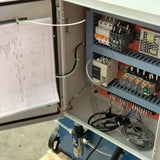HVAC/Sheetmetal Corner TDF / TDC Auto Insert Machine. Steelmaster Model: CCM-18, Comprising Infeed