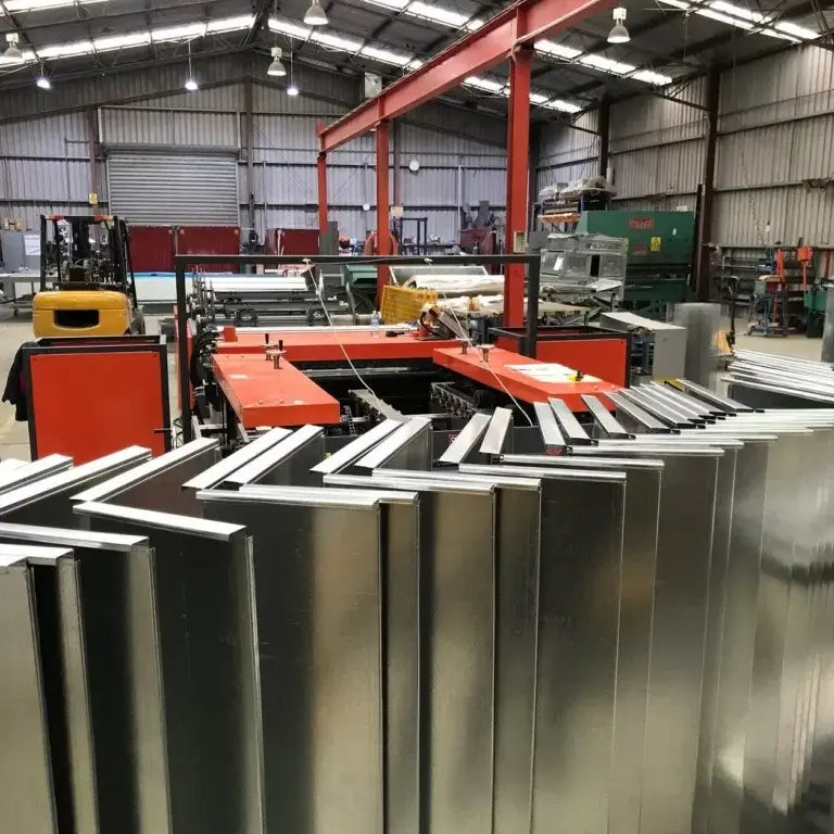 HVAC Duct Production Line. Model: SM-Auto Pro CAL-6-1.2-1600- Compact Series. 9 Function Heavy Duty
