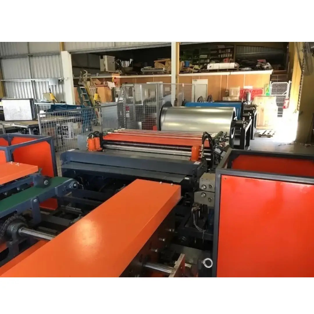 HVAC Duct Production Line. Model: SM-Auto Pro CAL-6-1.2-1600- Compact Series. 9 Function Heavy Duty