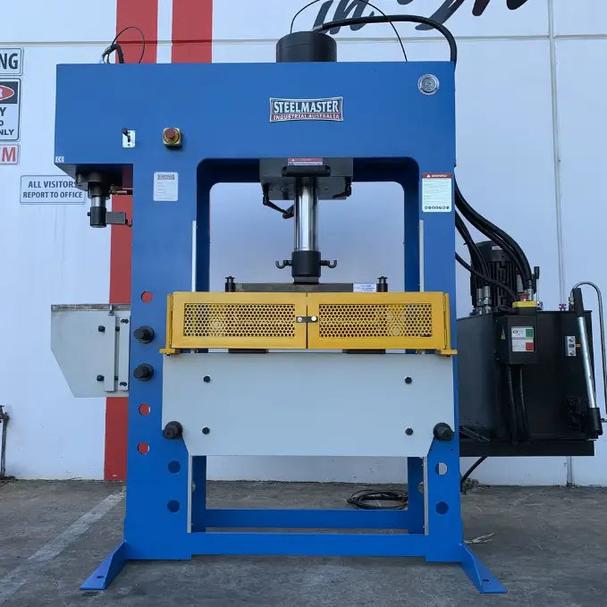 Hydraulic Combination Sliding Head Workshop Press, 150T Main, 16T Broach Press