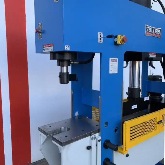 Hydraulic Combination Sliding Head Workshop Press, 150T Main, 16T Broach Press