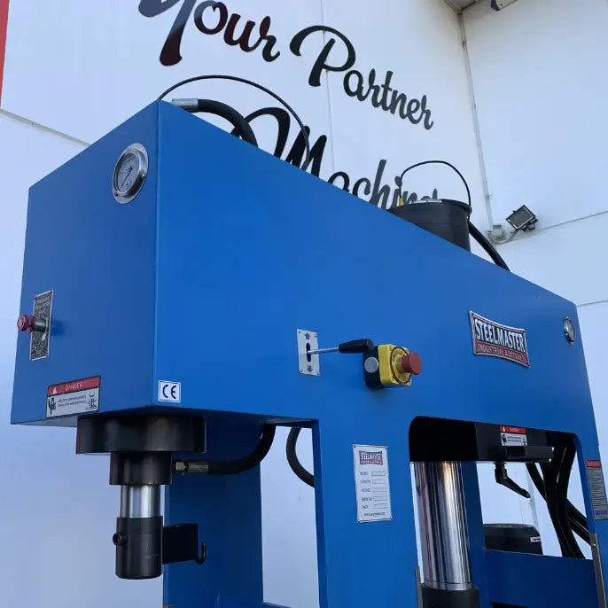 Hydraulic Combination Sliding Head Workshop Press, 150T Main, 16T Broach Press