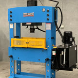 Hydraulic Workshop Press, 100 Ton, Fixed & Sliding Head