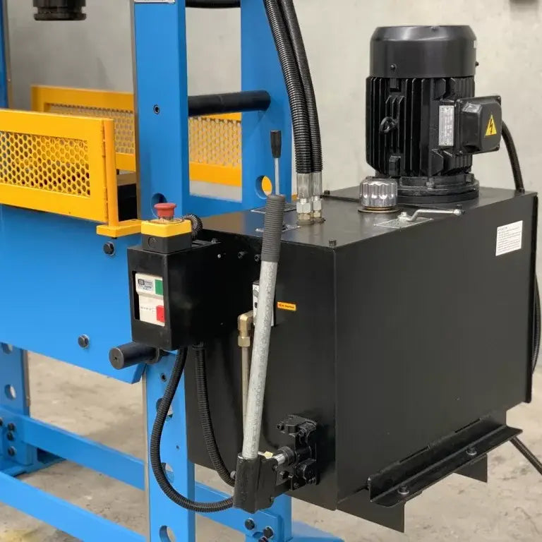 Hydraulic Workshop Press, 100 Ton, Fixed & Sliding Head