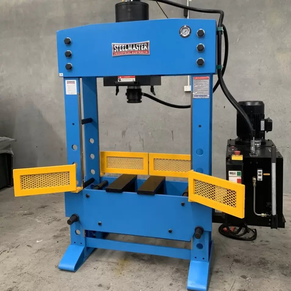 Hydraulic Workshop Press, 100 Ton, Fixed & Sliding Head