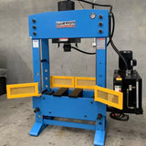 Hydraulic Workshop Press, 100 Ton, Fixed & Sliding Head