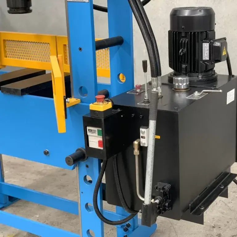 Hydraulic Workshop Press, 100 Ton, Fixed & Sliding Head