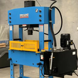 Hydraulic Workshop Press, 100 Ton, Fixed & Sliding Head