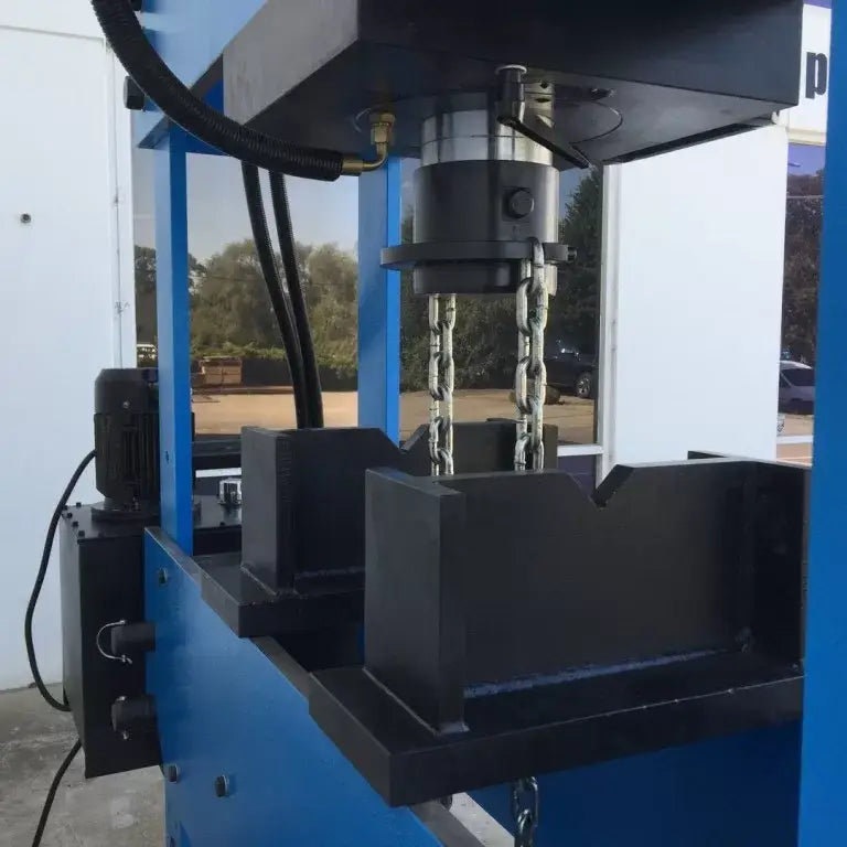 Hydraulic Workshop Press, 200 Ton, Fixed & Sliding Head