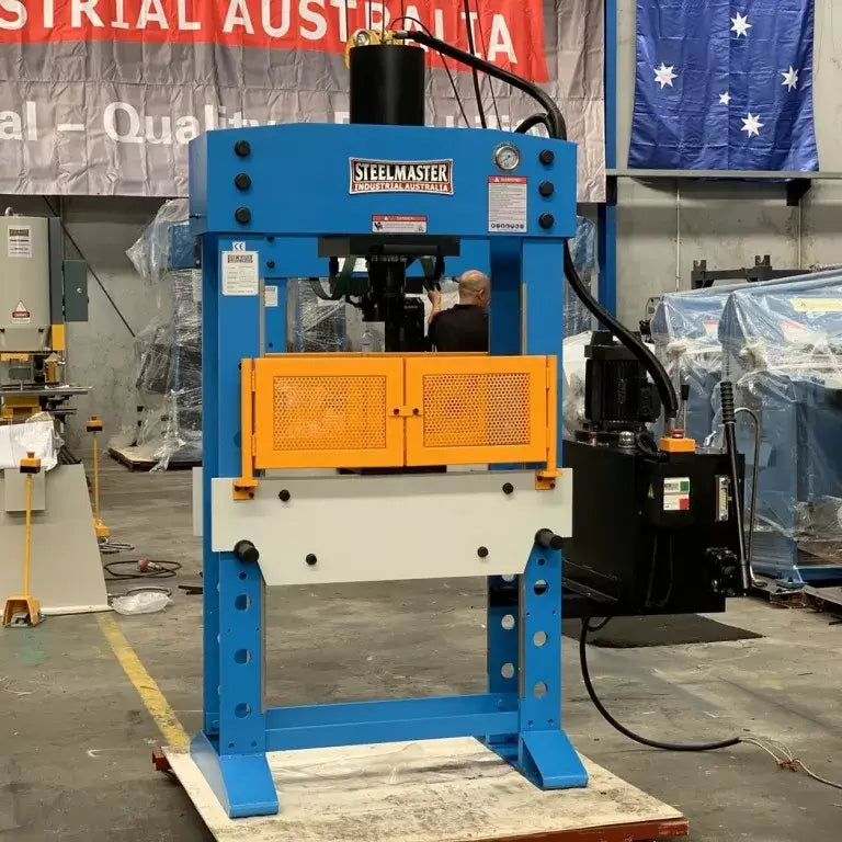 Hydraulic Workshop Press, 60 Ton, Fixed & Sliding Head