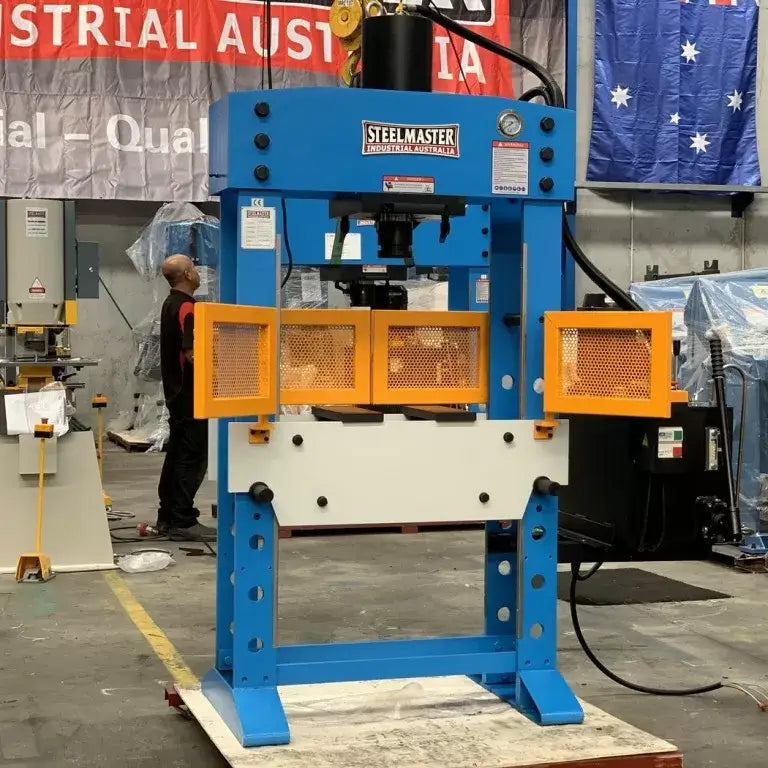 Hydraulic Workshop Press, 60 Ton, Fixed & Sliding Head