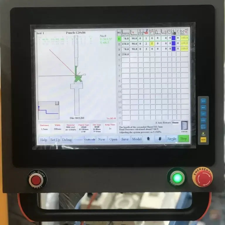 ULTIMO CNC Pressbrake 3200mm x 90Ton. 2 Axis Graphical CNC Controller, Precision Servo Drive.