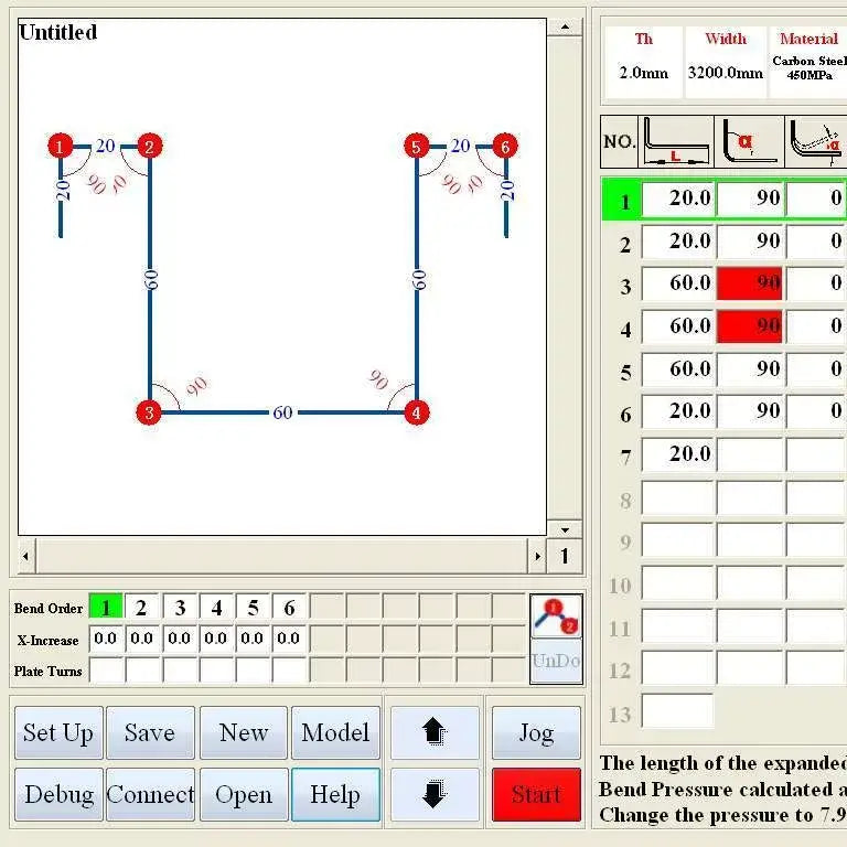 iBend CNC Pressbrake - ULTIMO. 2 Axis Graphical CNC Controller, Precision Servo Drive.