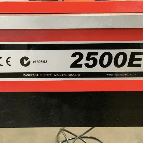 Electromagnetic Sheet Metal Folder, 2500mm x 1.6mm Capacity