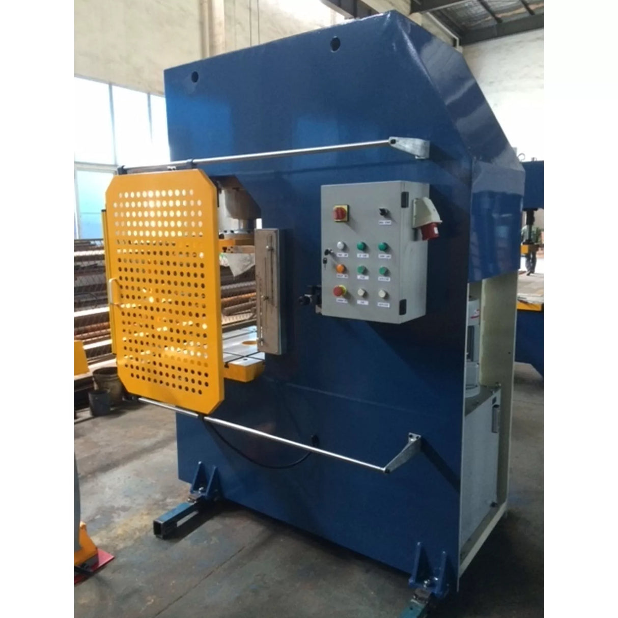 Open Front Hydraulic Press, 200 Ton Capacity, Heavy Duty