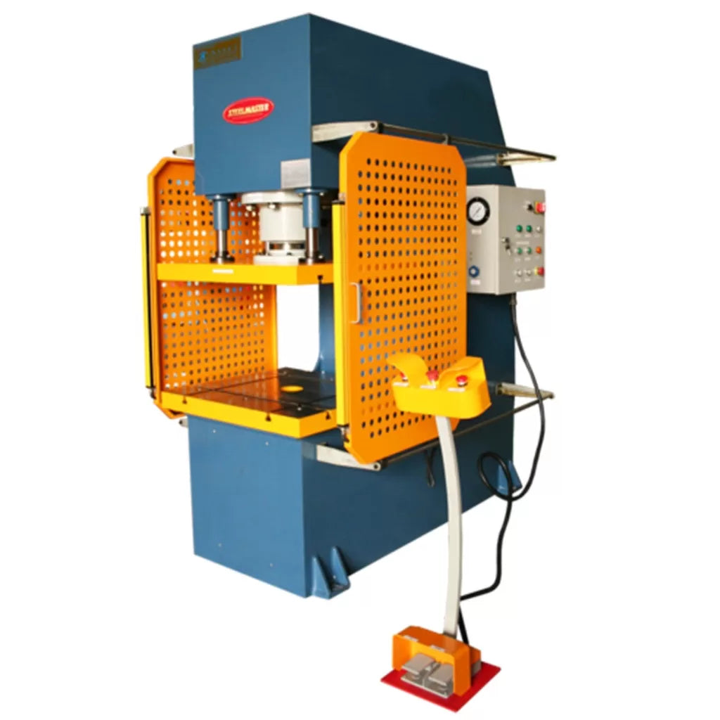 Open Front Hydraulic Press, 200 Ton Capacity, Heavy Duty