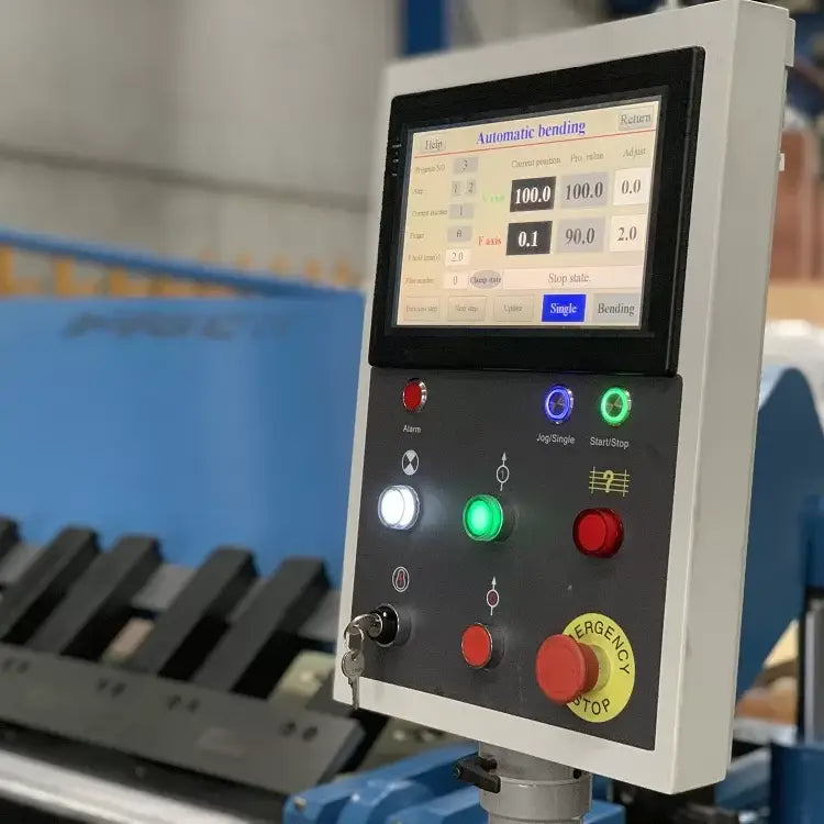 Panbrake Folder, Full Hydraulic, 2500mm x 4mm c/w e-Bend 2 Axis Programmable Control
