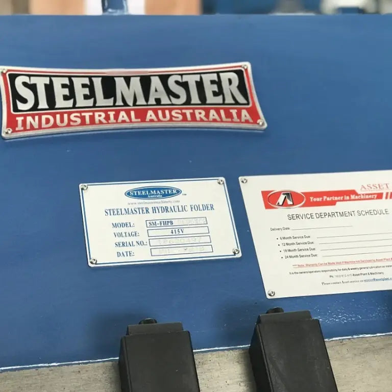 Panbrake Folder, Full Hydraulic, 2500mm x 4mm c/w e-Bend 2 Axis Programmable Control