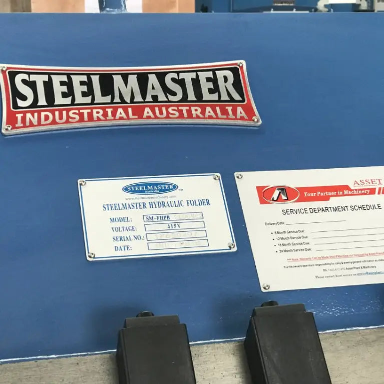 Panbrake Folder, Full Hydraulic, 2500mm x 5mm with NC2 Programmable Angle Controller