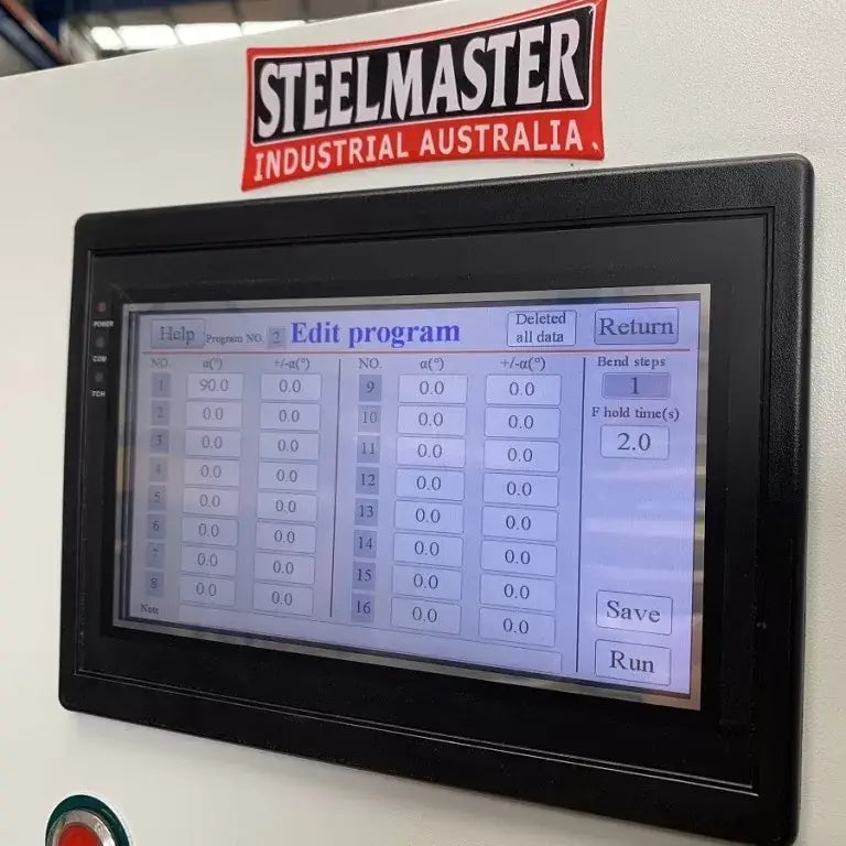 Panbrake Folder, Full Hydraulic, 3200mm x 4mm with NC1 Programmable Angle Controller