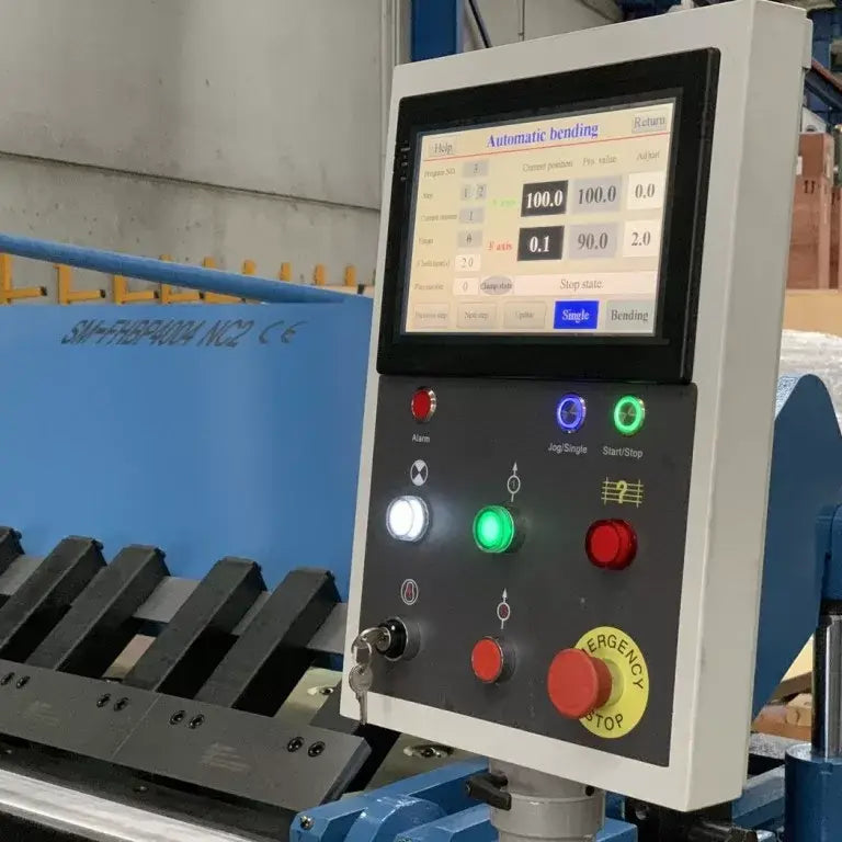 Panbrake Folder, Full Hydraulic, 4000mm x 4mm with NC2 Programmable Angle Controller