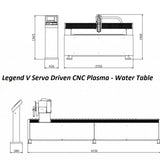 Plasma CNC – STEELTAILOR LEGEND V – 1500mm x 3000mm, Water Table & Etching Head, 10.5” LED Monitor
