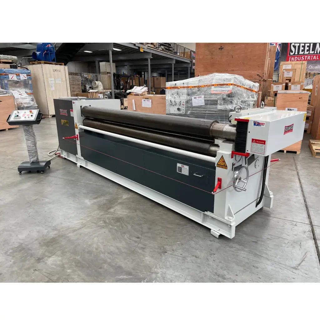 Plate Curving Roller, 2500mm x 4mm, Motorised Pinch Type Operation