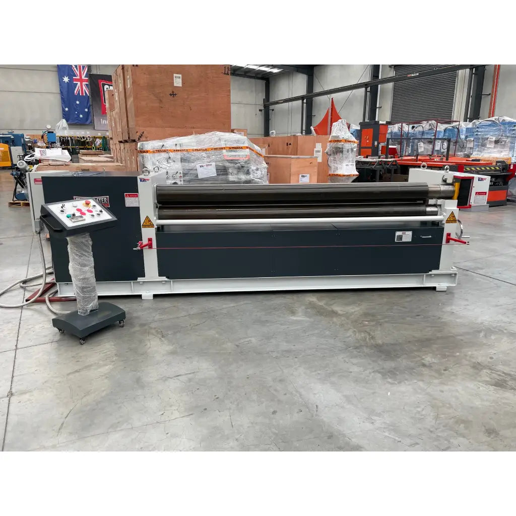 Plate Curving Roller, 2500mm x 4mm, Motorised Pinch Type Operation