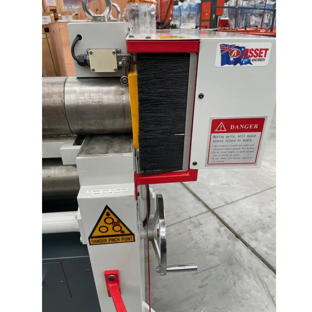 Plate Curving Roller, 2500mm x 4mm, Motorised Pinch Type Operation