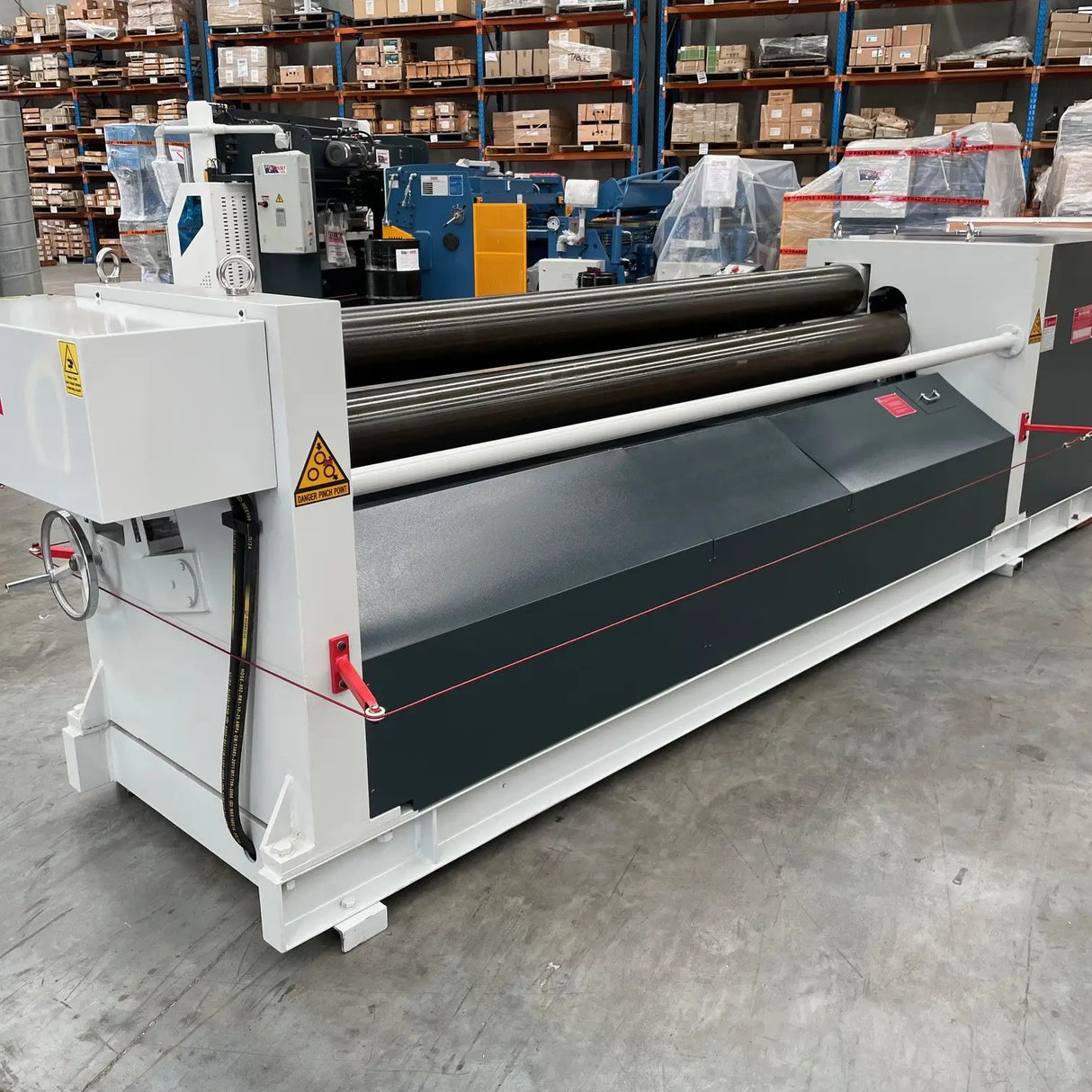 Plate Curving Roller, 3100mm x 8.0mm, Motorised Pinch Type Operation