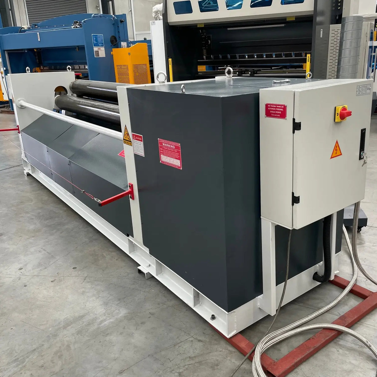 Plate Curving Roller, 3100mm x 8.0mm, Motorised Pinch Type Operation