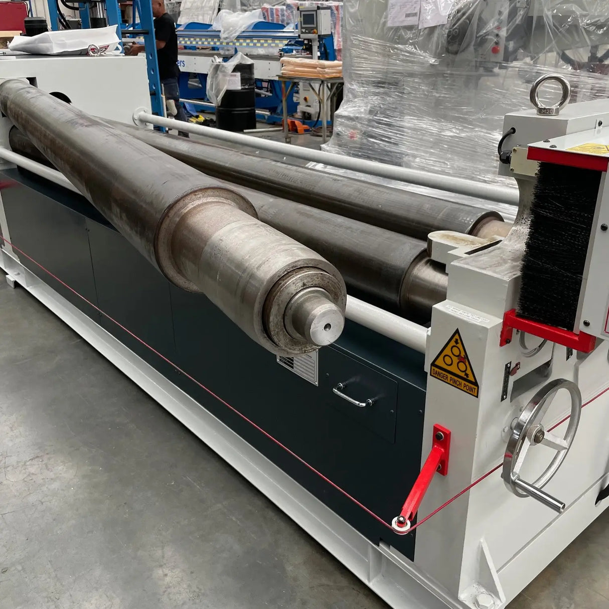 Plate Curving Roller, 3100mm x 8.0mm, Motorised Pinch Type Operation