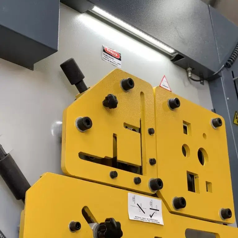 MULTI 125. Punch & Shear. Steelmaster 125Ton Hydraulic Double Cylinder, Punch, Shear. Crop & Notch