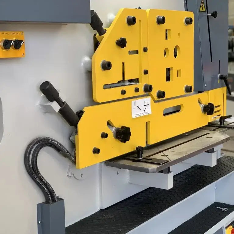 MULTI 125. Punch & Shear. Steelmaster 125Ton Hydraulic Double Cylinder, Punch, Shear. Crop & Notch