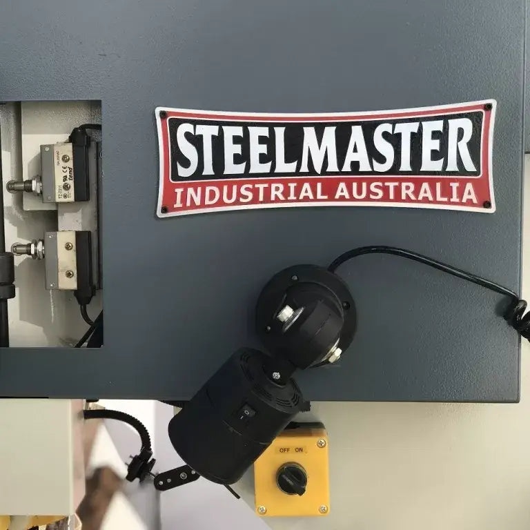 MULTI 125. Punch & Shear. Steelmaster 125Ton Hydraulic Double Cylinder, Punch, Shear. Crop & Notch