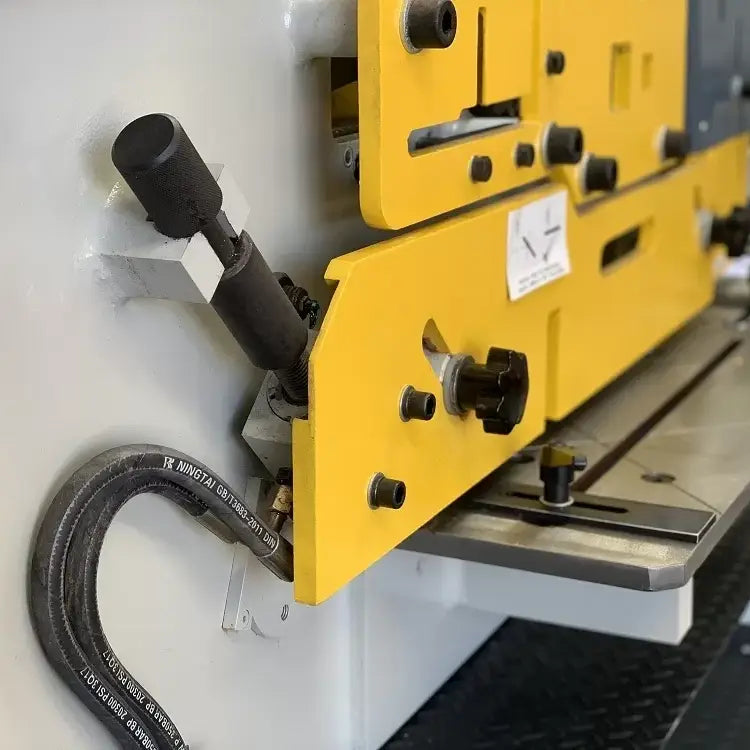 MULTI 125. Punch & Shear. Steelmaster 125Ton Hydraulic Double Cylinder, Punch, Shear. Crop & Notch